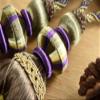 1 Pair Luxurious Curtain Buckle Hanging Ball Deaded Tassels Curtain Tiebacks Curtain Decoration for Bedroom (Purple) view 2