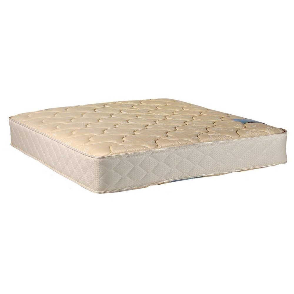 Dream Solutions USA Chiro Gentle Firm Queen Two-Sided Mattress Only with Mattress Cover Protector (Beige) - Premier Orthopedic, Innerspring Coils, Long Lasting