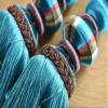 1 Pair Luxurious Curtain Buckle Hanging Ball Deaded Tassels Curtain Tiebacks Curtain Decoration for Bedroom (Blue) view 2