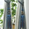 1 Pair Luxurious Curtain Buckle Hanging Ball Deaded Tassels Curtain Tiebacks Curtain Decoration for Bedroom (Dark Blue) view 2