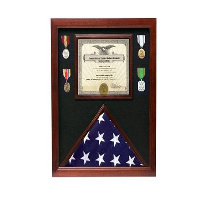 flag connections Police Medal and Flag Display Case