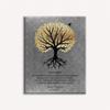 16x20 Custom Canvas A Thank You Gift for Dad, Personalized Gift for Father from Son with A Heartfelt Poem, Depicting Rooted Tree, Golden Leaves & A Bird, 1058 view 1