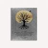 16x20 Custom Canvas A Thank You Gift for Dad, Personalized Gift for Father from Son with A Heartfelt Poem, Depicting Rooted Tree, Golden Leaves & A Bird, 1058 view 2