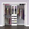 ClosetMaid Modular Storage Pair Set, 2 Glass Pane Doors, Wood Closet Organizer Shaker Style, Add On Accessory for Shelf Units, White, 34.88" H x 21.02" W x 1.81" D view 2