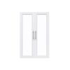 ClosetMaid Modular Storage Pair Set, 2 Glass Pane Doors, Wood Closet Organizer Shaker Style, Add On Accessory for Shelf Units, White, 34.88" H x 21.02" W x 1.81" D view 4