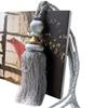 1 Pair Curtain Decorative Bandage Tassels Curtain Tiebacks Creative Curtain Rope Holdbacks (Gray) view 1