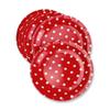 Dulousia Red Polka Dot Paper Plates 36pcs - 9inch Biodegradable Round Party Plates for Cakes, Dessert, Snack, Fruits view 3