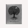 16x20 Custom Canvas Personalized, A Handmade Gift with Beautiful Image of Black Tree with White Birds & Heart with Initials On The Trunk, 1063 view 1