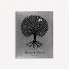 16x20 Custom Canvas Personalized, A Handmade Gift with Beautiful Image of Black Tree with White Birds & Heart with Initials On The Trunk, 1063 view 2