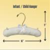 Acid-Free Muslin Hanger | Baby | Child | Cotton Batting | Set of 4 view 3