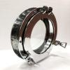 Marine Nautical Store 12" Canal Boat Porthole Window Silver Nickel Door Window Glass Porthole Home Decor view 1