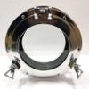 Marine Nautical Store 12" Canal Boat Porthole Window Silver Nickel Door Window Glass Porthole Home Decor view 3