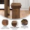 EMMA + OLIVER 40" x 12" Antique Rustic Solid Pine Folding Farm Bench view 4