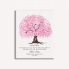 16x20 Custom Canvas Best Teachers Gift, Personalized Gift for Teacher, A Handcrafted Gift for Your Teacher with Cherry Blossom Tree with A Warm Message, 1096 view 1