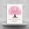 16x20 Custom Canvas Best Teachers Gift, Personalized Gift for Teacher, A Handcrafted Gift for Your Teacher with Cherry Blossom Tree with A Warm Message, 1096 view 3