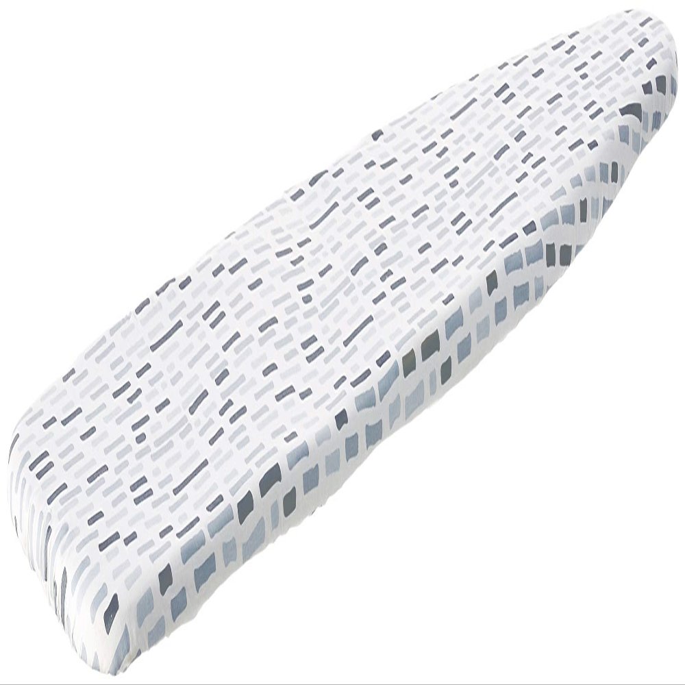 HOMZ 1915077 Premium Replacement Cover and Pad for Standard Width Ironing Board, 13-15" W x 53-55" L, Grey Scale