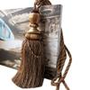 1 Pair Curtain Decorative Bandage Tassels Curtain Tiebacks Creative Curtain Rope Holdbacks (Dark Coffee) view 1