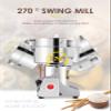 CGOLDENWALL 300g Electric Grain Grinder Mill Safety Upgraded 1500W High-speed Spice Herb Grinder Commercial Superfine Grinding Machine Dry Cereals Pulverizer CE 110V (300g Swing Type) view 2