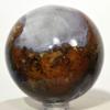 HQRP 2.25" Multicolor Moss Agate Sphere Natural Green Blue Orange Chalcedony Crystal Ball Polished Sparkling Mineral Stone - India + Stand view 4