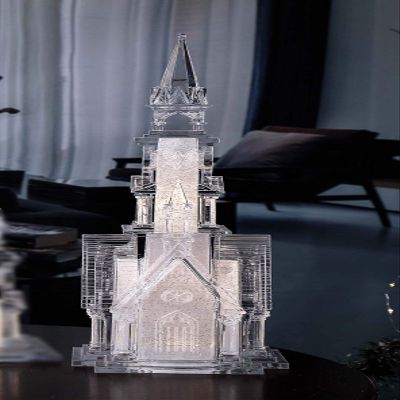 Icy Craft Wide Gold Church Four Angel