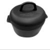 Bayou Classic 6-qt Pre-Seasoned Cast Iron Oval Roaster with Cast Iron Lid view 1
