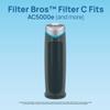 Filter Bros Carbon Filter C 4Pack Replacement Fits GermGuardian FLT28CB4 AC5250PT view 3