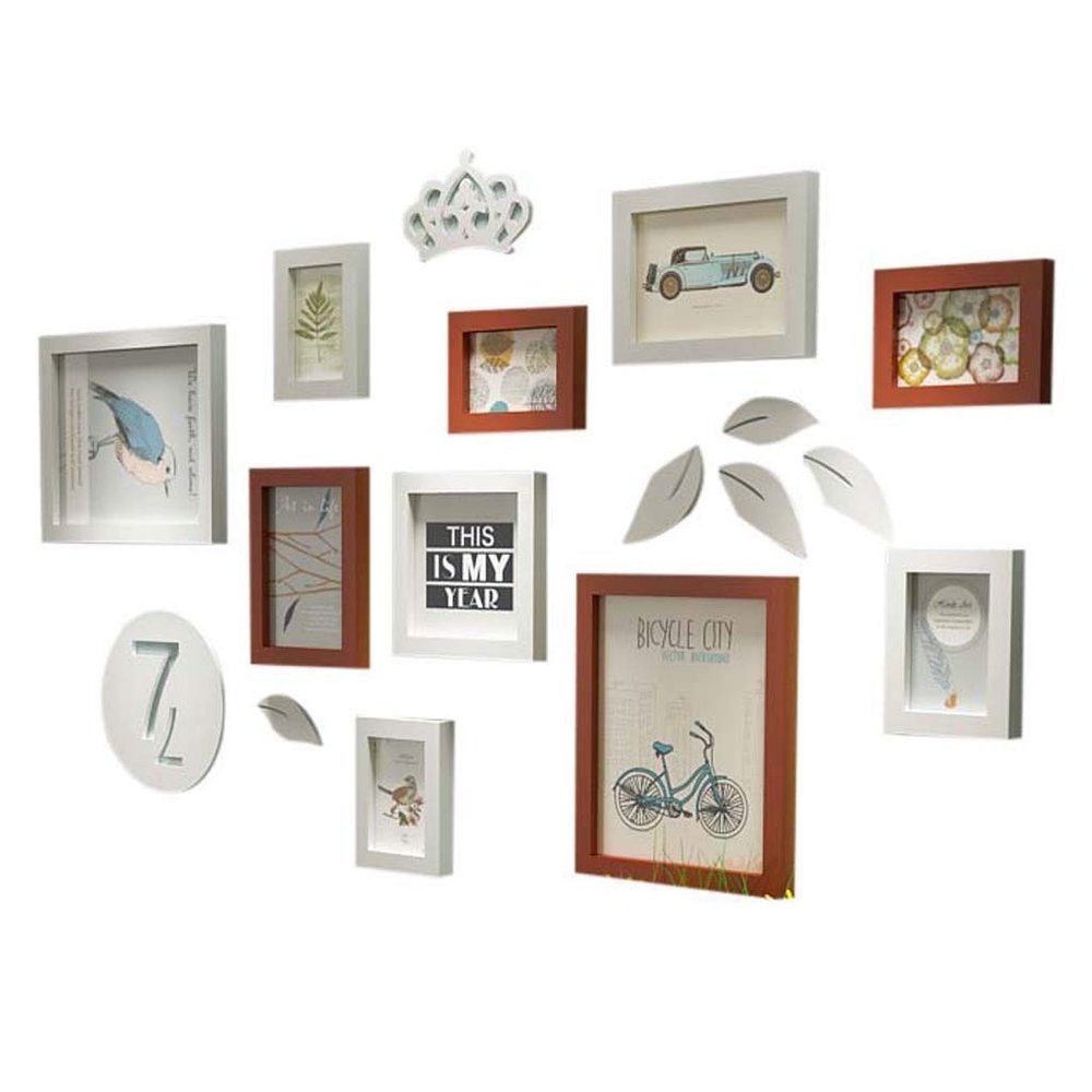 10 Pack Picture Frames Collage Photo Frames Wall Gallery Kit for Wall and Home, Five 5 in, Two 7 in, Two 10 in, one 66 in