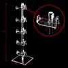 MOOCA 2 Pcs Set Premium Acrylic Sunglass Organizer, Glasses Holder, Sunglass Holder, Glasses Stand, Eye Glass Holder, 5 Frames for Each view 2