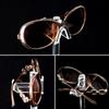 MOOCA 2 Pcs Set Premium Acrylic Sunglass Organizer, Glasses Holder, Sunglass Holder, Glasses Stand, Eye Glass Holder, 5 Frames for Each view 3