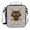 Pfrewn Dog Pattern Lunch Box German Shepherd Insulated Lunch Bag Reusable Cooler Meal Prep Bags Lunch Tote with Shoulder Strap for School Kids Office Adult view 1