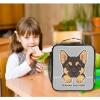 Pfrewn Dog Pattern Lunch Box German Shepherd Insulated Lunch Bag Reusable Cooler Meal Prep Bags Lunch Tote with Shoulder Strap for School Kids Office Adult view 3