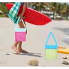 AUONY 2 Pack Seashell Beach Bag, Mesh Beach Bag Kids Shell Bags for Holding Beach Shell,Toys, Swimming Accessories view 3