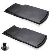 2 Pack Sliding Coffee Maker Tray, 12 Countertop Appliance Caddy Slider for Blender Toaster under Carbinet, Black ABS Rolling Out Tray view 1