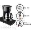 2 Pack Sliding Coffee Maker Tray, 12 Countertop Appliance Caddy Slider for Blender Toaster under Carbinet, Black ABS Rolling Out Tray view 3