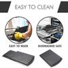 2 Pack Sliding Coffee Maker Tray, 12 Countertop Appliance Caddy Slider for Blender Toaster under Carbinet, Black ABS Rolling Out Tray view 4