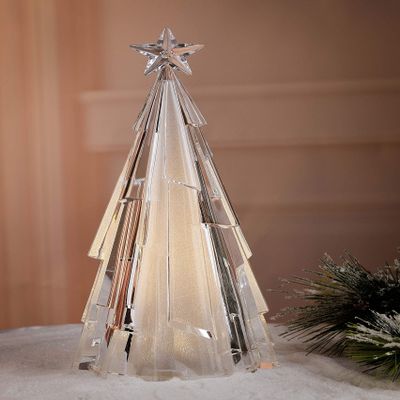 Icy Craft Modern Tree w/Gold Glitter