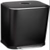 Amazon Basics Rectangular Metal Trash Can With Soft-Close Foot Pedal, Fingerprint Resistant, Removable Inner Bucket, 32 liter/8.5 gallon, Black, 14"L x 14"W x 25.3"H view 1