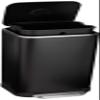 Amazon Basics Rectangular Metal Trash Can With Soft-Close Foot Pedal, Fingerprint Resistant, Removable Inner Bucket, 32 liter/8.5 gallon, Black, 14"L x 14"W x 25.3"H view 4