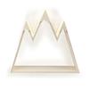 GRAINE CREATIVE Wooden Wall Shelf to Customize - Mountain 50 x 40 x 10 cm view 1