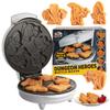 Dungeon Heroes Electric Mini Waffle Maker- Eat Wizards Fighters Clerics for Morning Breakfast Fun- Novelty Pancakes in Minutes, Non-Stick Fantasy Dragon for Tabletop Gamers- Great Waffler Novelty Gift view 1