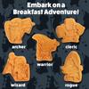 Dungeon Heroes Electric Mini Waffle Maker- Eat Wizards Fighters Clerics for Morning Breakfast Fun- Novelty Pancakes in Minutes, Non-Stick Fantasy Dragon for Tabletop Gamers- Great Waffler Novelty Gift view 4