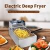 YYAO Deep Fryer 2500 W 6.3QT/6L Stainless Steel Electric Fryer with Baskets and Filters,Electric Fryer for Turkey,Steak,French Fries,Donuts view 2