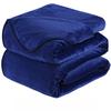Flannel Colorful Blanket King Size for All Season - Premium Lightweight Anti-Static Super Soft Cozy Plush Throw, Lightweight Microfiber Winter Warm Blanket 90" x 108" King Royal Blue view 1