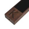Fanfoobi Monogrammed K Beer Tap Handle for Home Bar(from Alphabet 26 A-Z) Perfect For Brewery, Laser Engraved Chalkboard Tap Handles, Beer Brew Gift, 8 Inch Tall Walnut Wood view 3