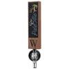 Monogrammed W Beer Tap Handle for Home Bar(from Alphabet 26 A-Z) Perfect For Brewery, Laser Engraved Wood Beer Tap Handles, Beer Brew Gift, 8 Inch Tall Walnut Wood view 1