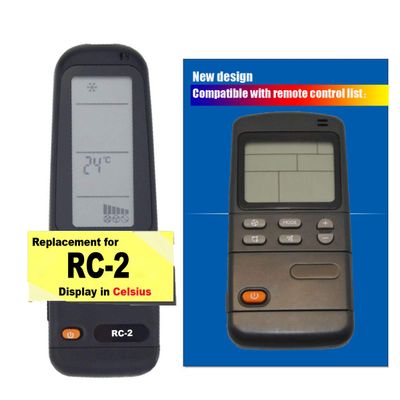 Replacement for Airwell Emailair Electra Elco Air Conditioner Remote Control RC-2 RC-2(RC) (Display in Celsius)