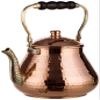 DEMMEX Large Copper Teapot, 1mm Thick, Hammered, Handcrafted in Turkey, 3 Quarts (2.8L) view 1