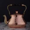 DEMMEX Large Copper Teapot, 1mm Thick, Hammered, Handcrafted in Turkey, 3 Quarts (2.8L) view 2