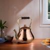 DEMMEX Large Copper Teapot, 1mm Thick, Hammered, Handcrafted in Turkey, 3 Quarts (2.8L) view 4