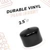 Prescott Plastics 2 1/2" (63.5mm) Outer Diameter Flexible Plastic Hole Caps, Round Black Metal Tubing End Caps, Strong Furniture Leg Inserts, Impact & Weather Resistant, Made in The USA - 20 Pack view 2